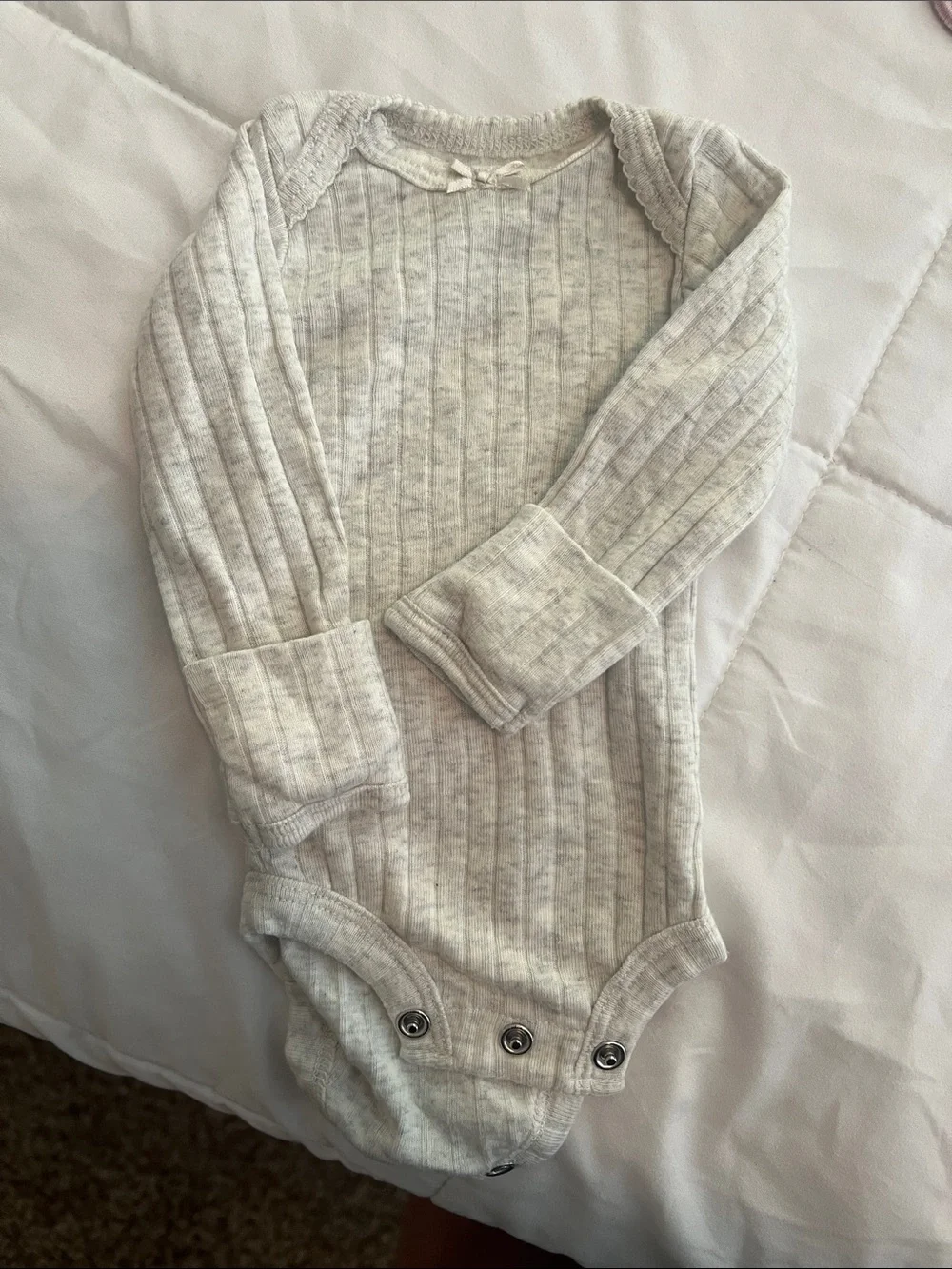 Eight Mixed Pastel & Polka Dot Baby One-Piece Bodysuit Set - Assorted Colors